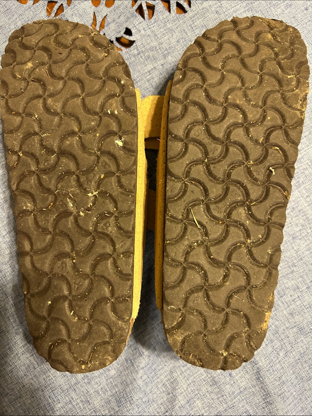 Birkenstock Double-Buckle Suede Sandals in Tan - Picture 3 of 4